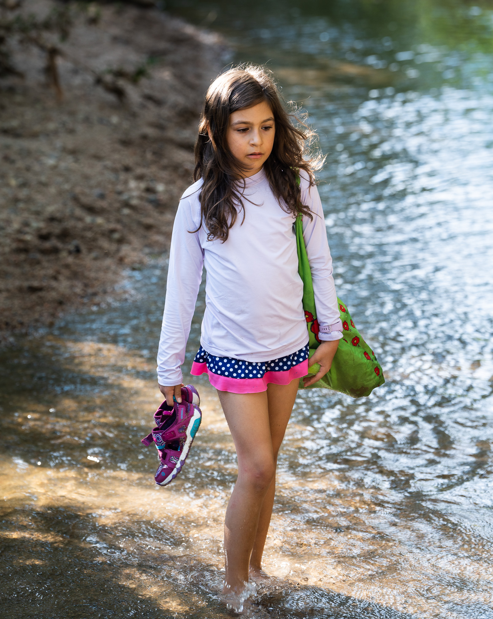  BloqUV KID'S CREW NECK TOP (1005K) - Caribbean Blue - Bonton