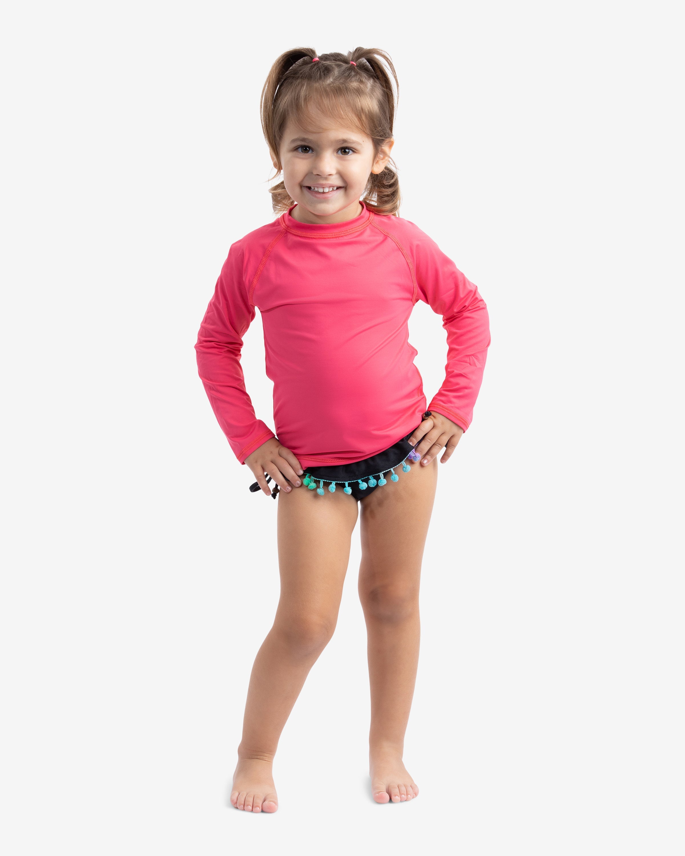  BloqUV TODDLER'S CREW NECK TOP (1005T) - Caribbean Blue - Bonton