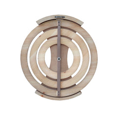 Circular Wood Rustic Perpetual Calendar