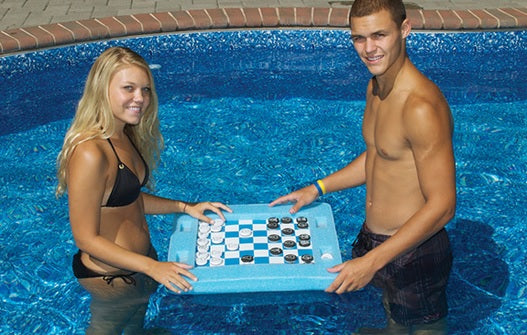  Floating Checkers & Backgammon Pool Board Game 20