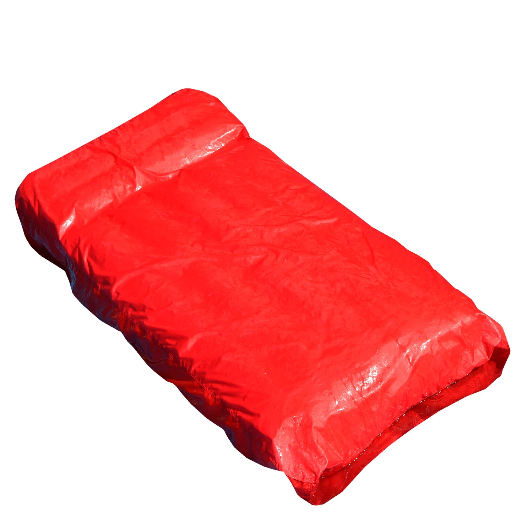  72-Inch Red Inflatable SunSoft Swimming Pool Lounger Float - Red - Bonton