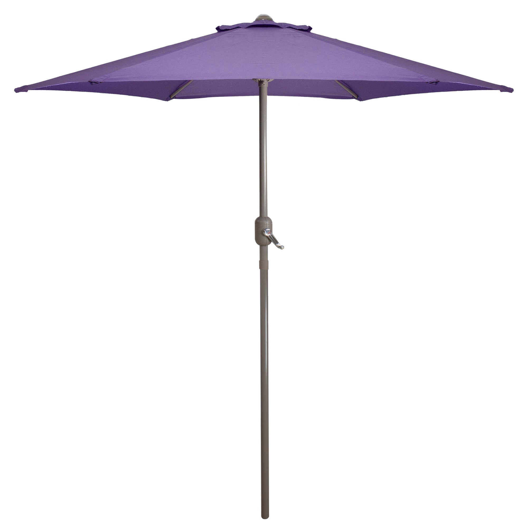  Outdoor Patio Market Umbrella with Hand Crank - Purple - Bonton