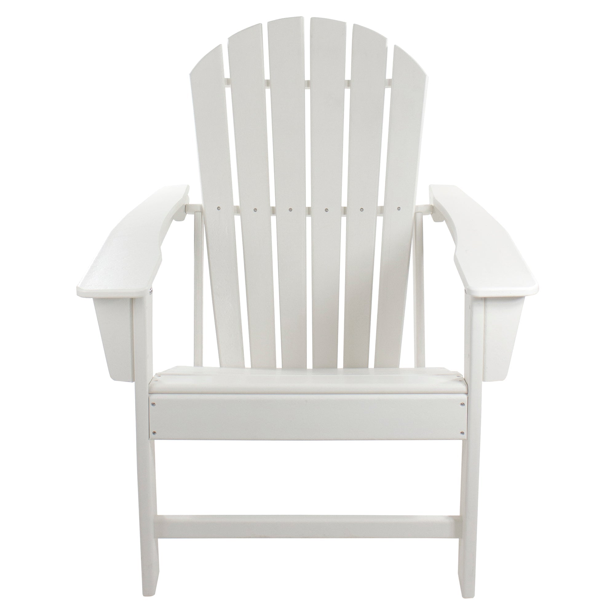  NorthLight All Weather Recycled Plastic Outdoor Adirondack Chair White - White - Bonton