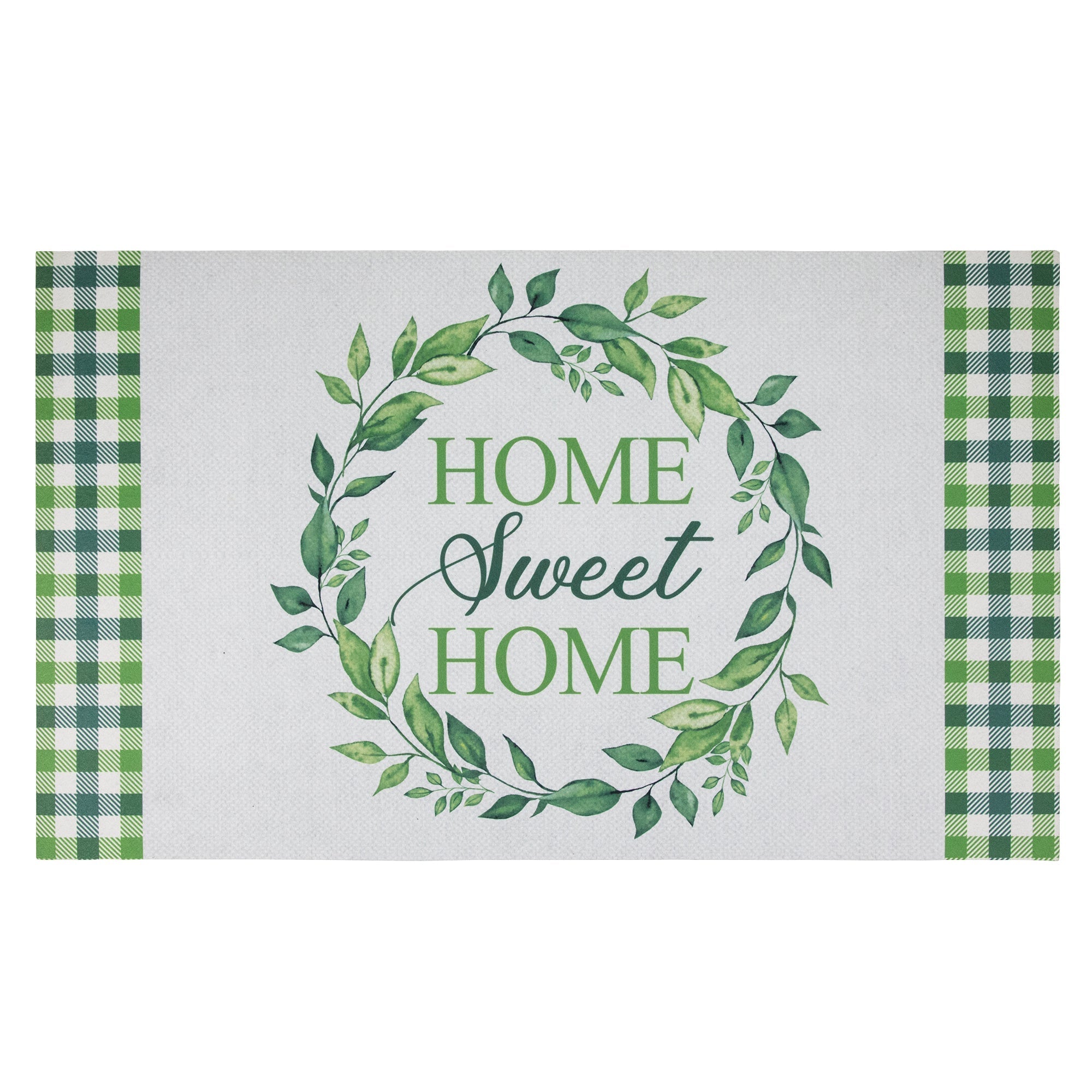  Home Sweet Home Gingham Doormat 18