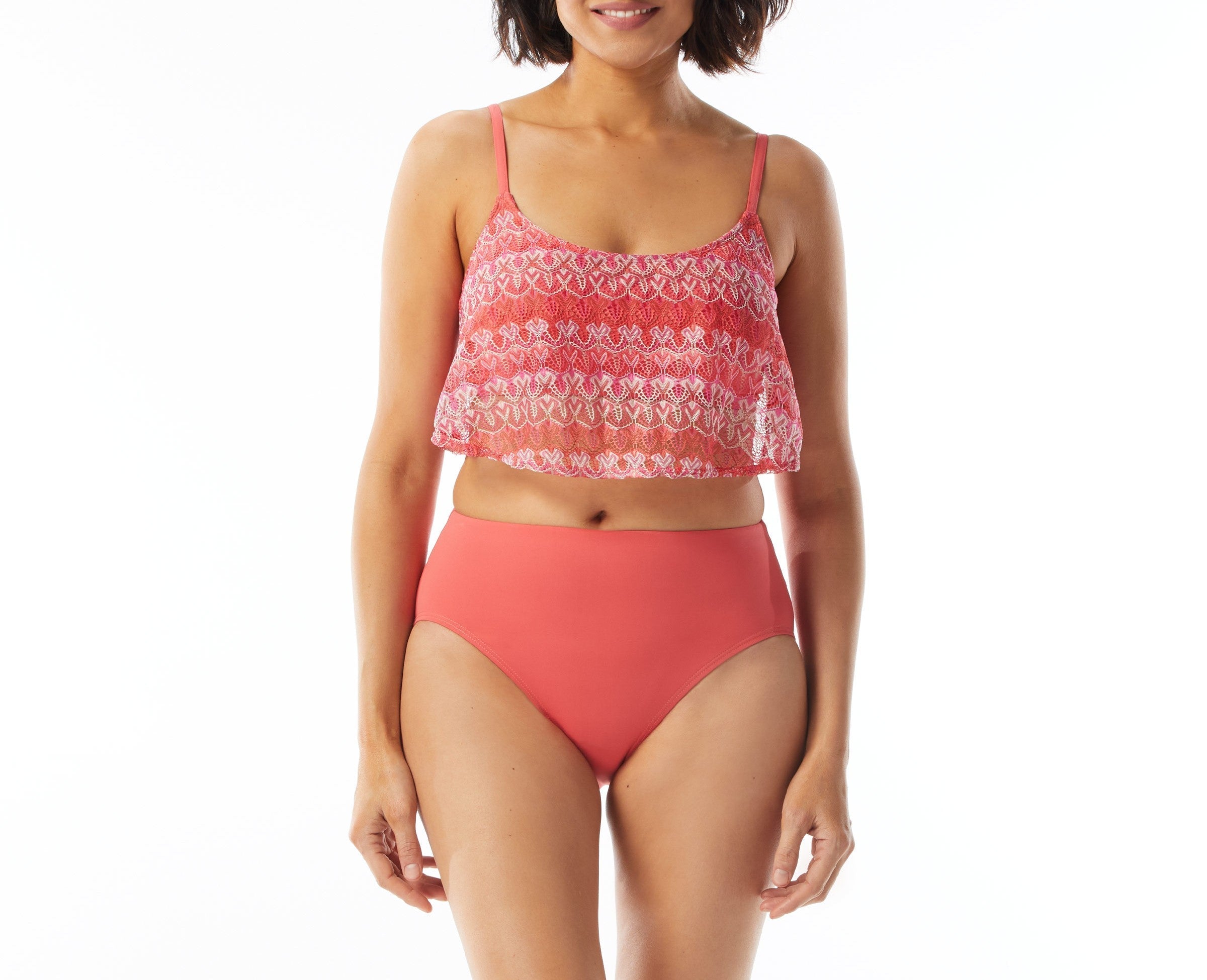  Bondi Crop Top 2 - PINK MULTI - Bonton