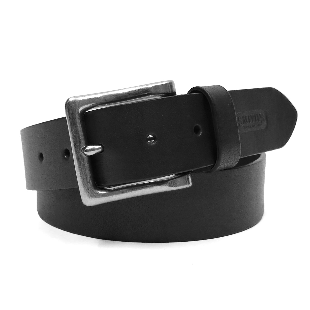  Smith's Workwear Smith's Workwear Handcrafted in USA, Genuine Leather Belt with Western Stitch Detail - 001 black - Bonton