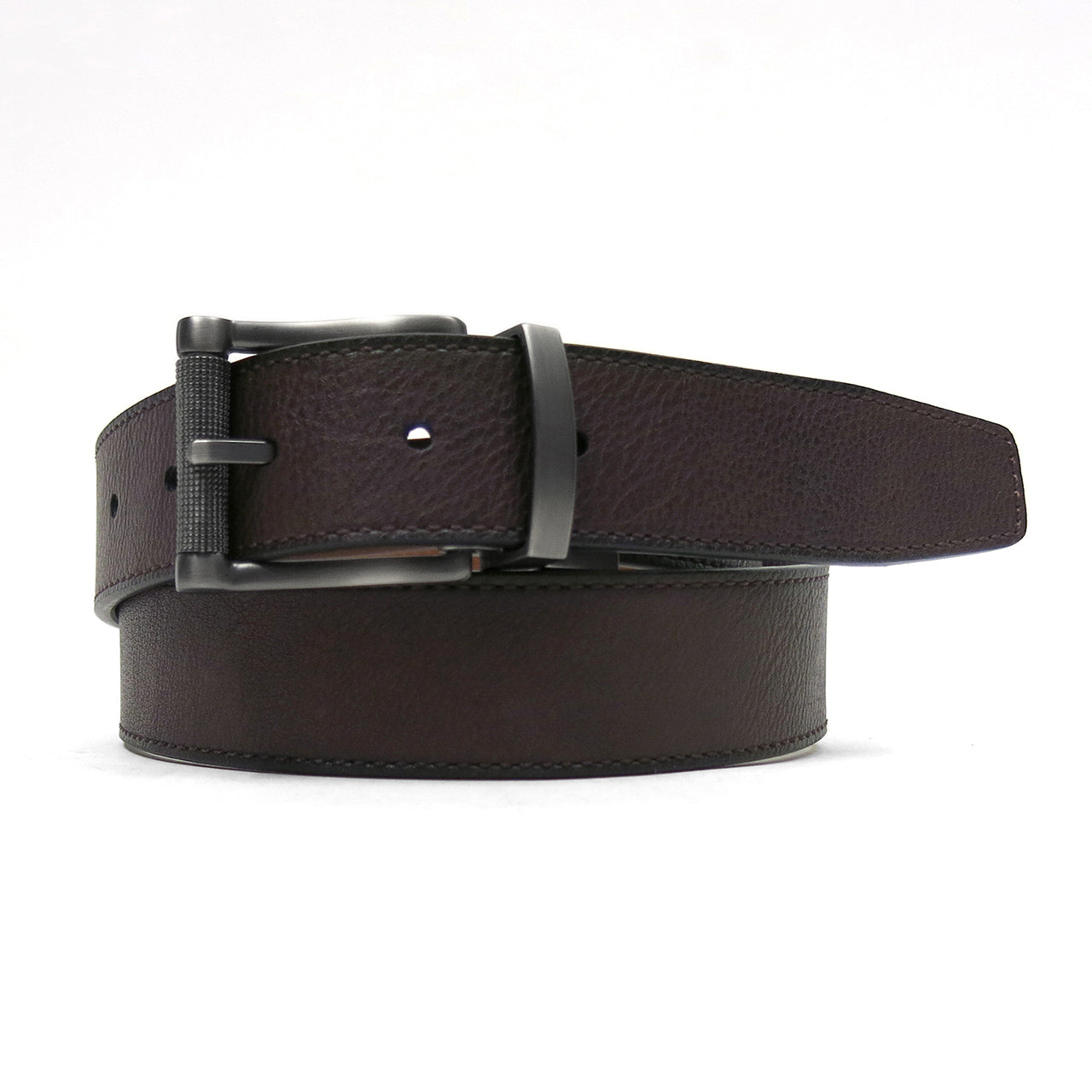  Smith's Workwear Smith's Workwear 35mm Reversible Belt with Textured Roller Buckle - 984 Brn/Tan - Bonton