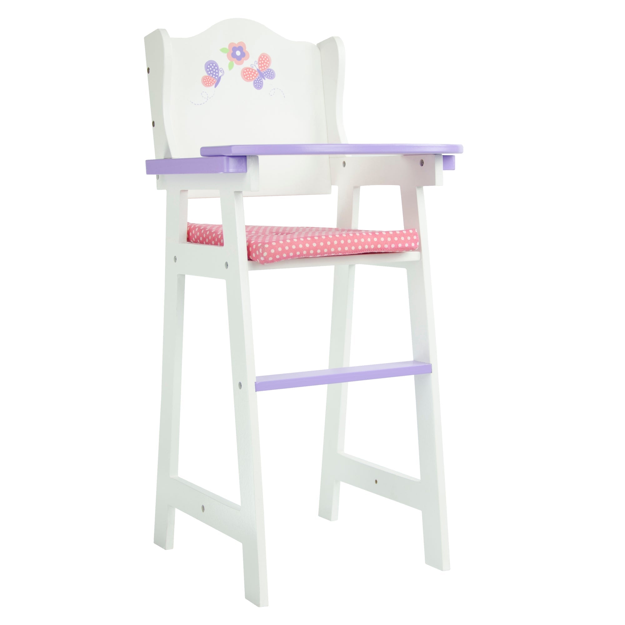  Teamson Kids Olivia's Little World - Little Princess Baby Doll High Chair - White - Bonton