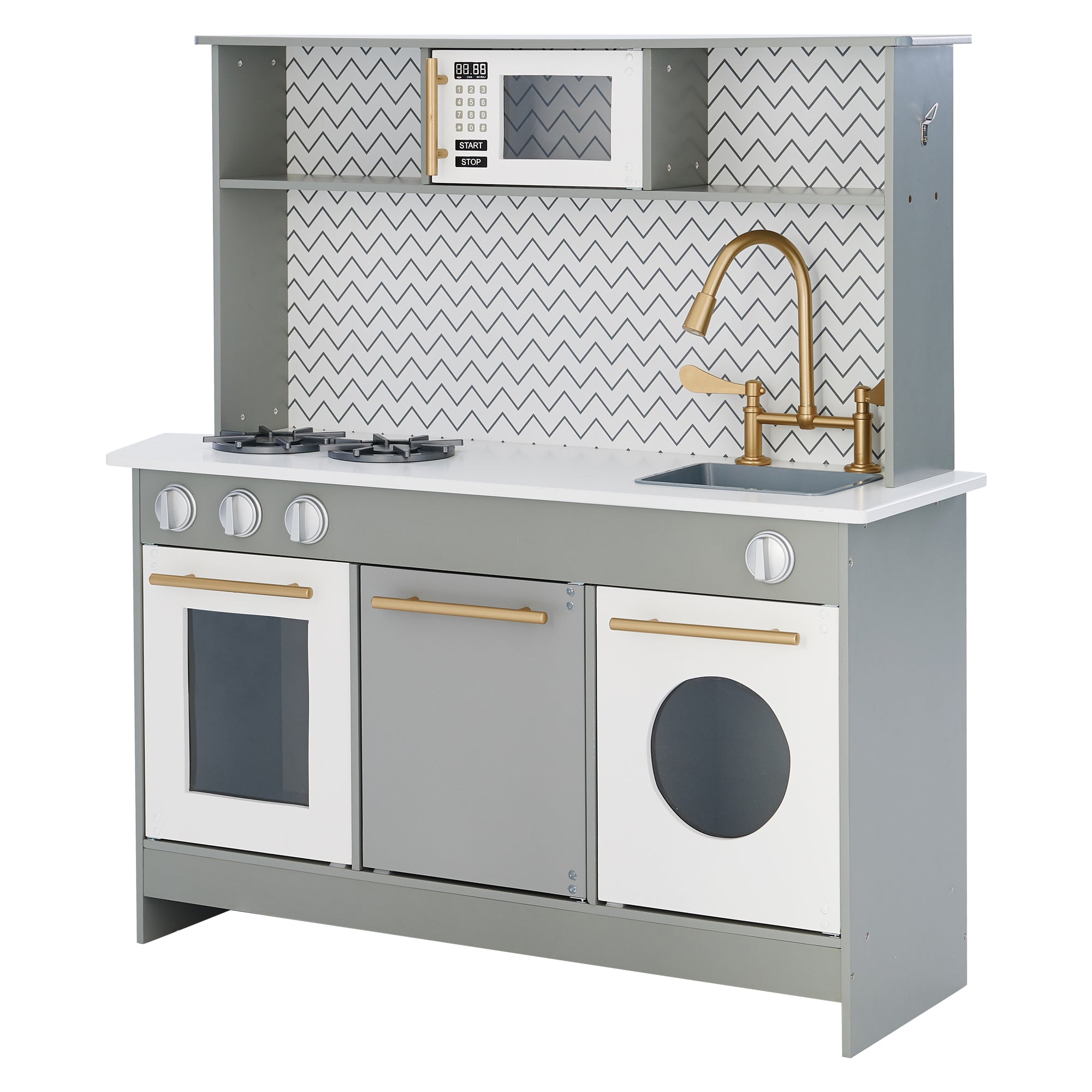  Teamson Kids Teamson Kids - Little Chef Berlin Modern Play Kitchen - Grey / White - Bonton