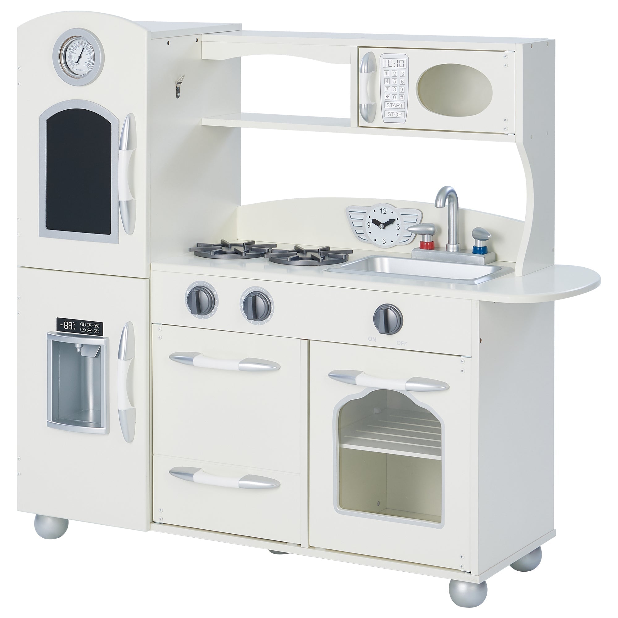  Teamson Kids Teamson Kids - Little Chef Westchester Retro Play Kitchen - Ivory - Bonton