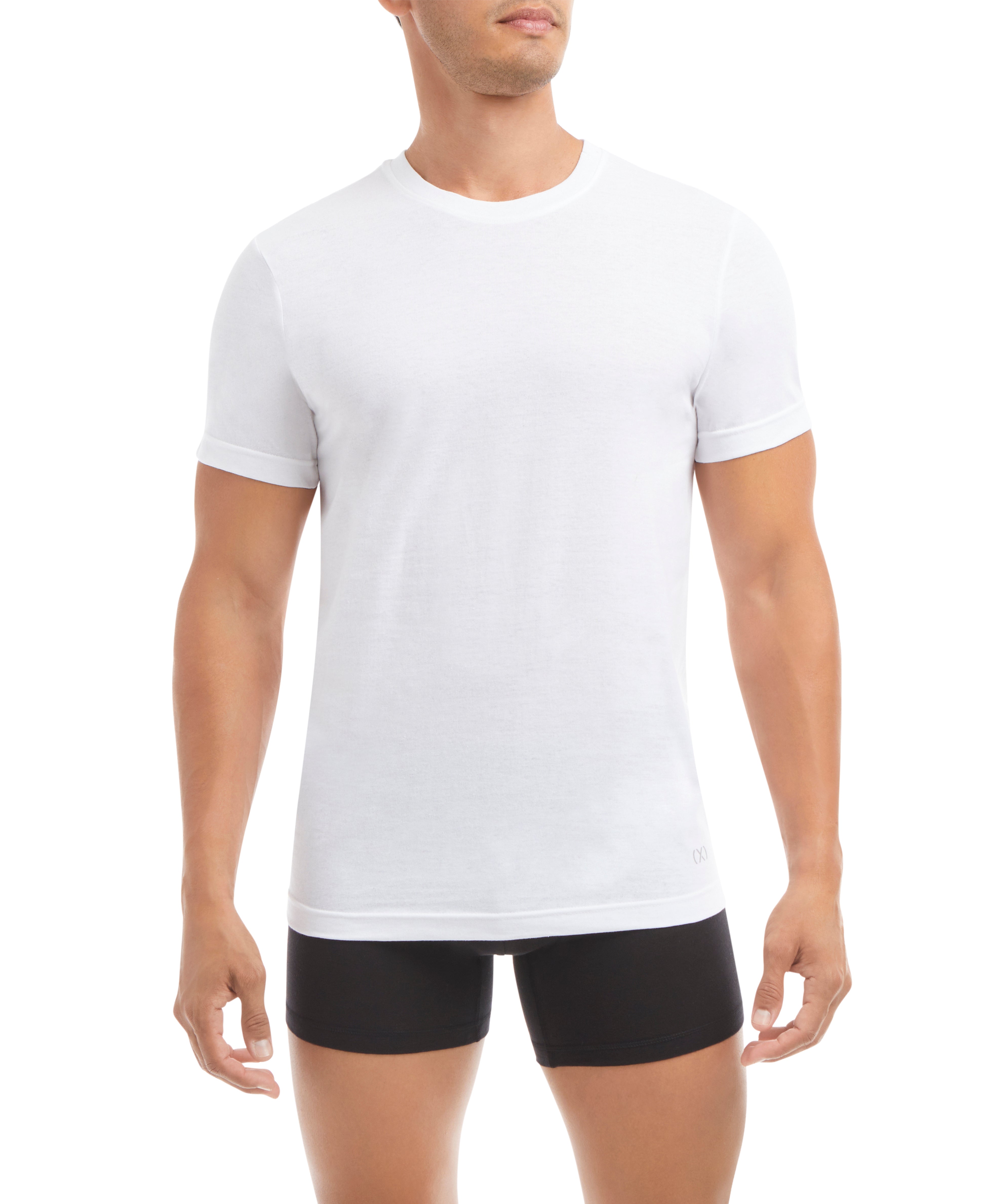  2xist Performance Cotton 3 Pack Crew Neck Tee - White - Bonton