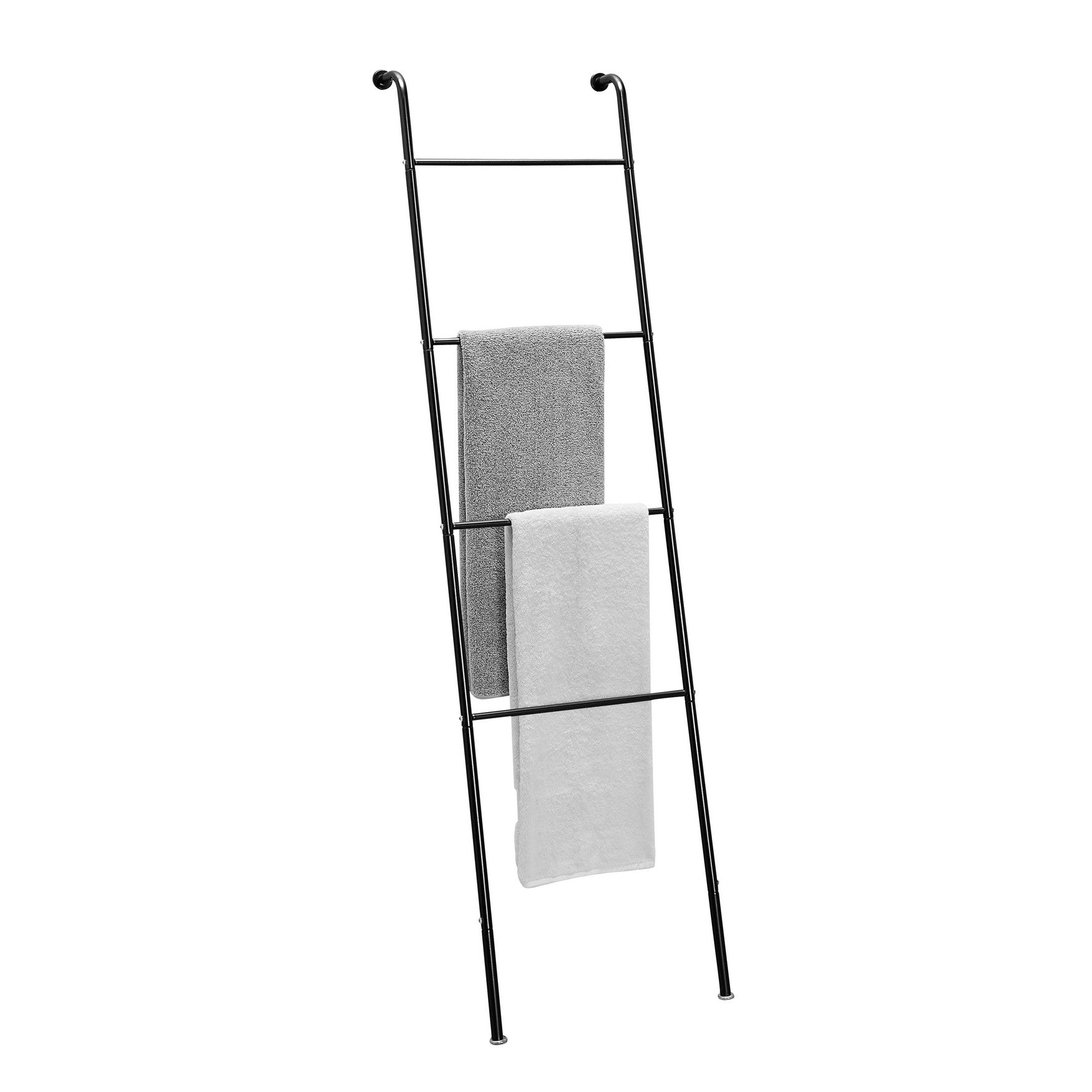  Free Standing Ladder Towel Rack - Silver - Bonton