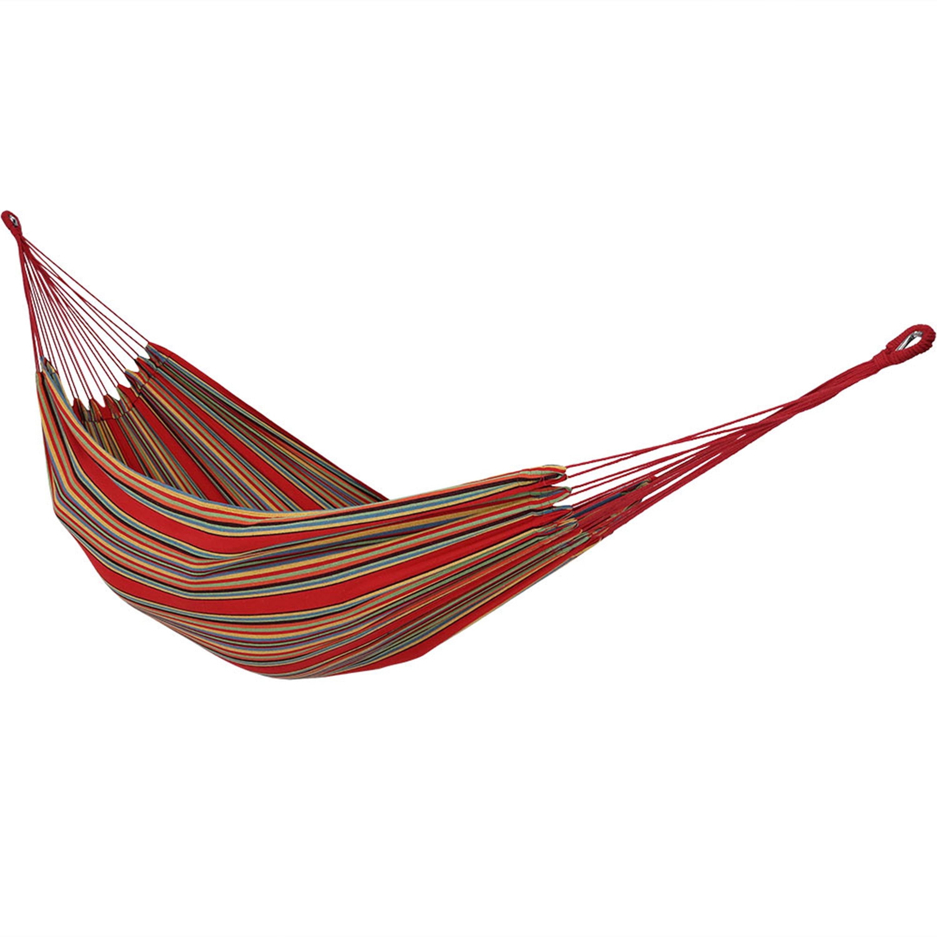  Sunnydaze Decor Large Two-Person Double Brazilian Hammock - 450 lb Weight Capacity - Sunset - Bonton