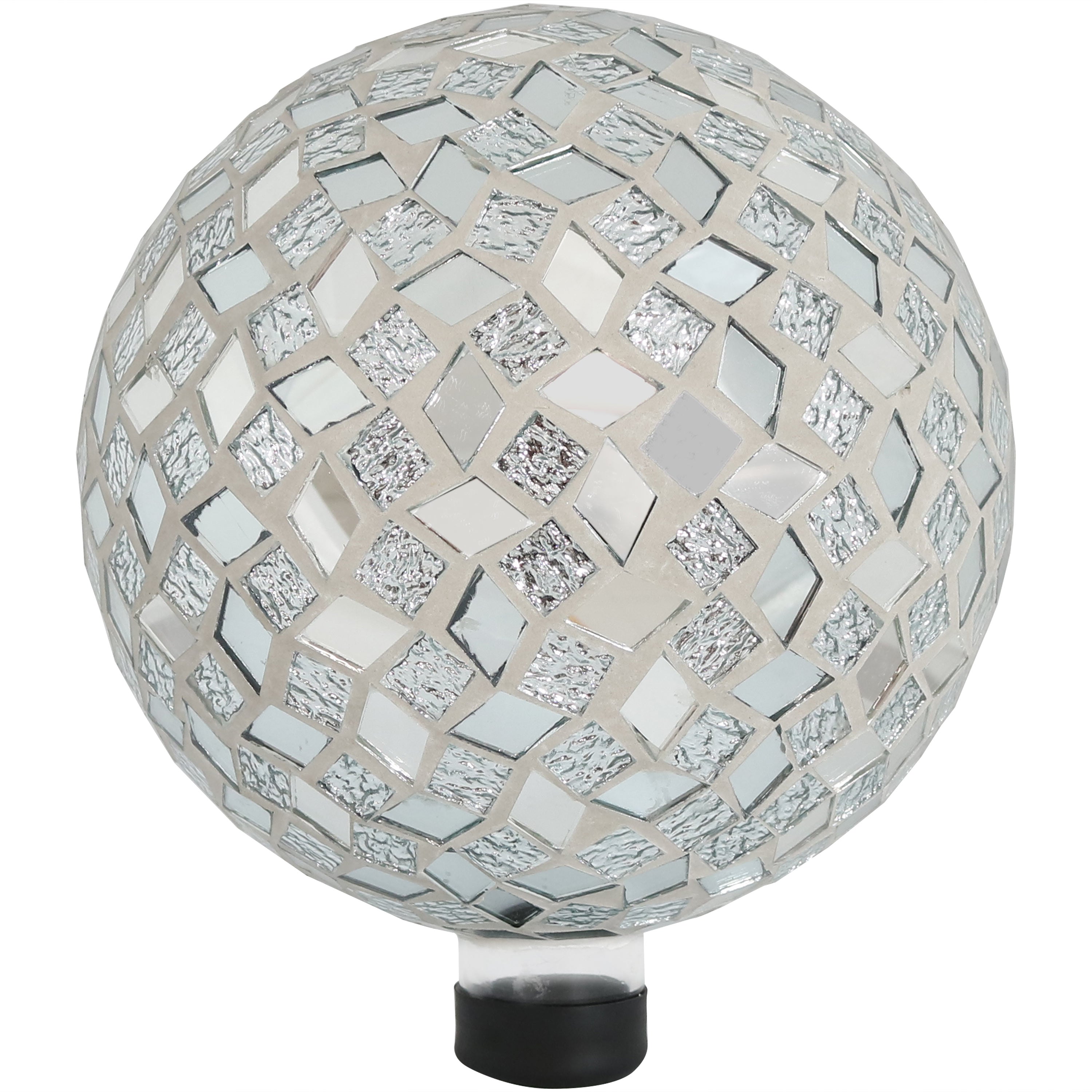  Sunnydaze Decor Diamond Mosaic Gazing Globe Glass Garden Ball 10