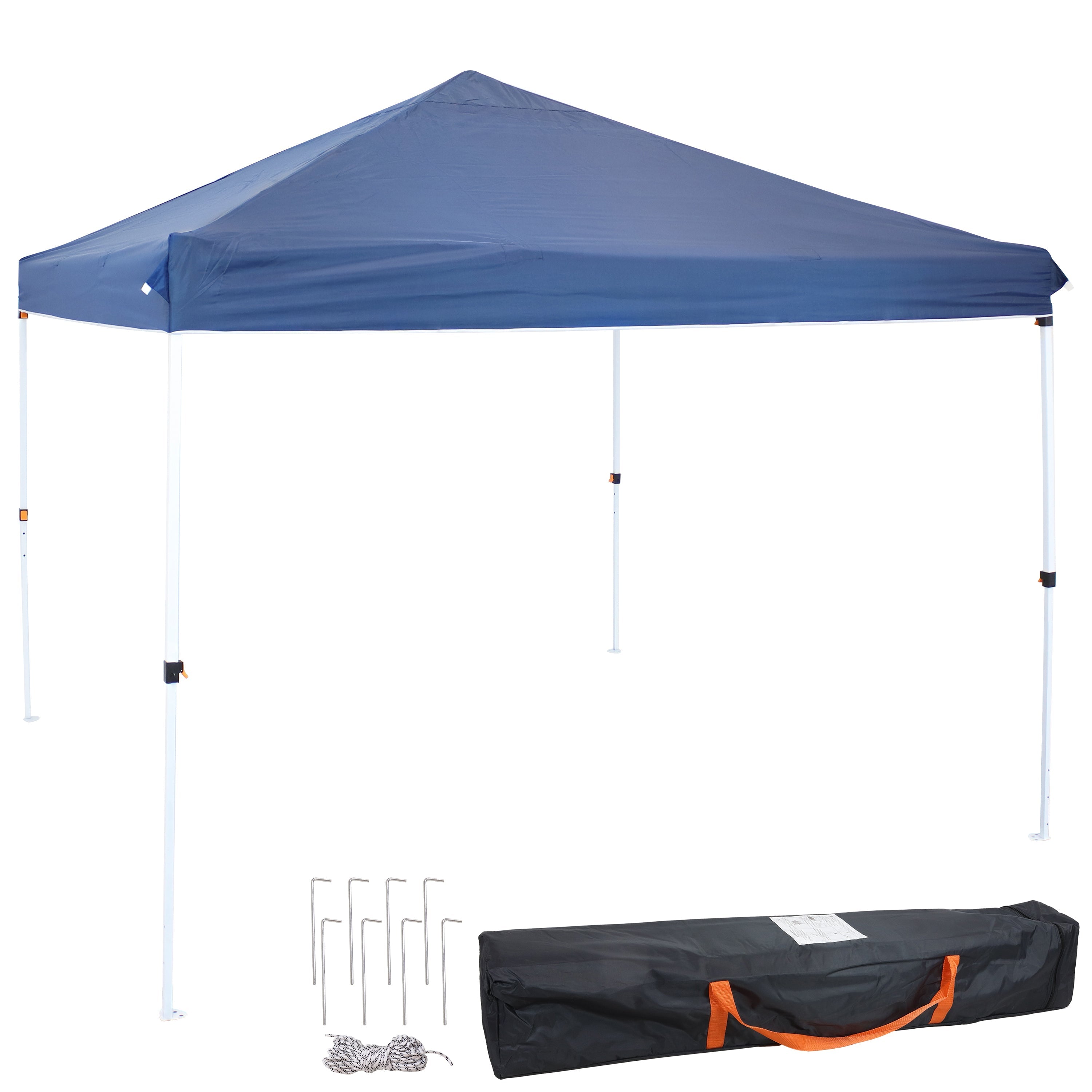  Sunnydaze Decor Standard Pop Up Canopy with Carry Bag - 12' x 12' - Blue - Bonton