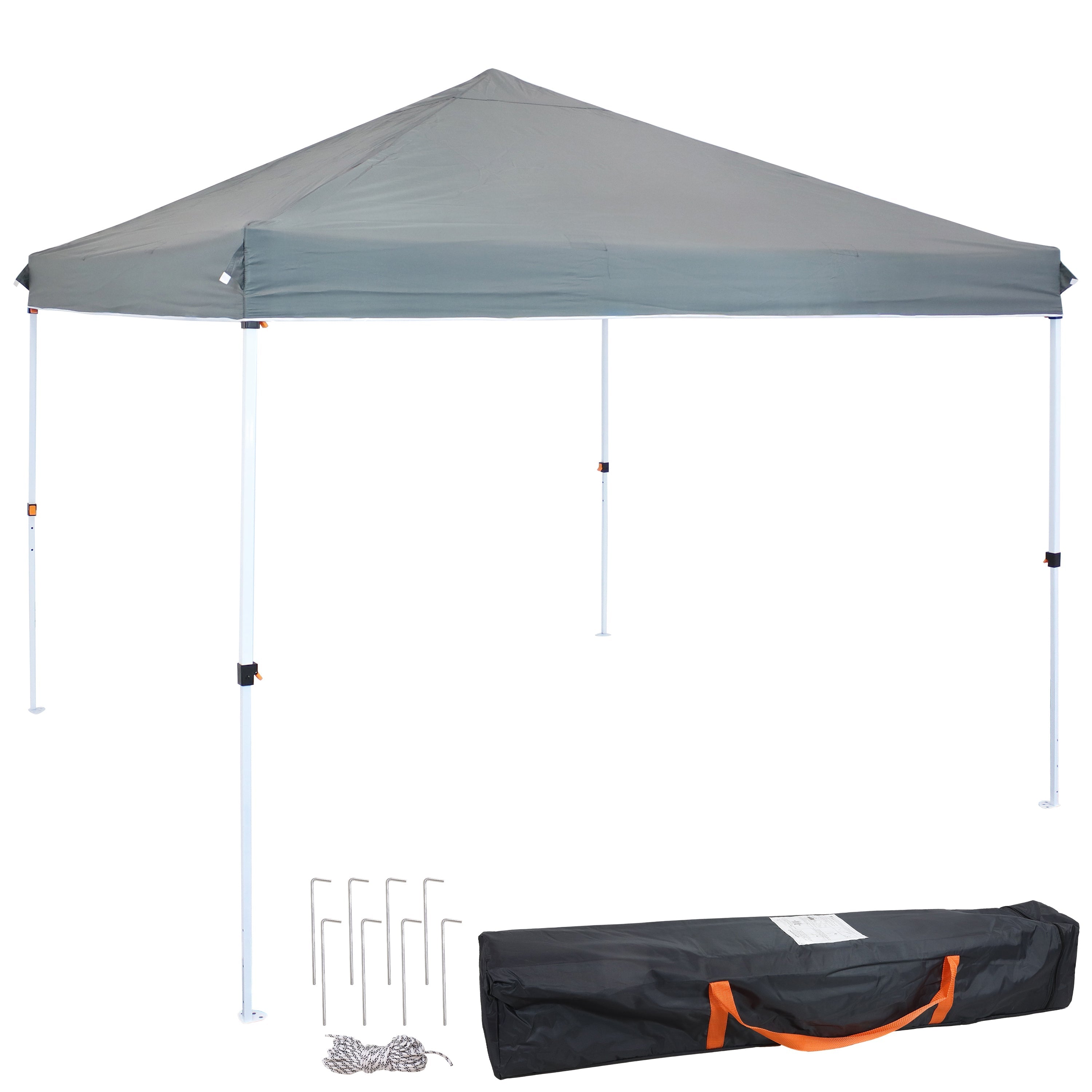  Sunnydaze Decor Standard Pop Up Canopy with Carry Bag - 12' x 12' - Gray - Bonton