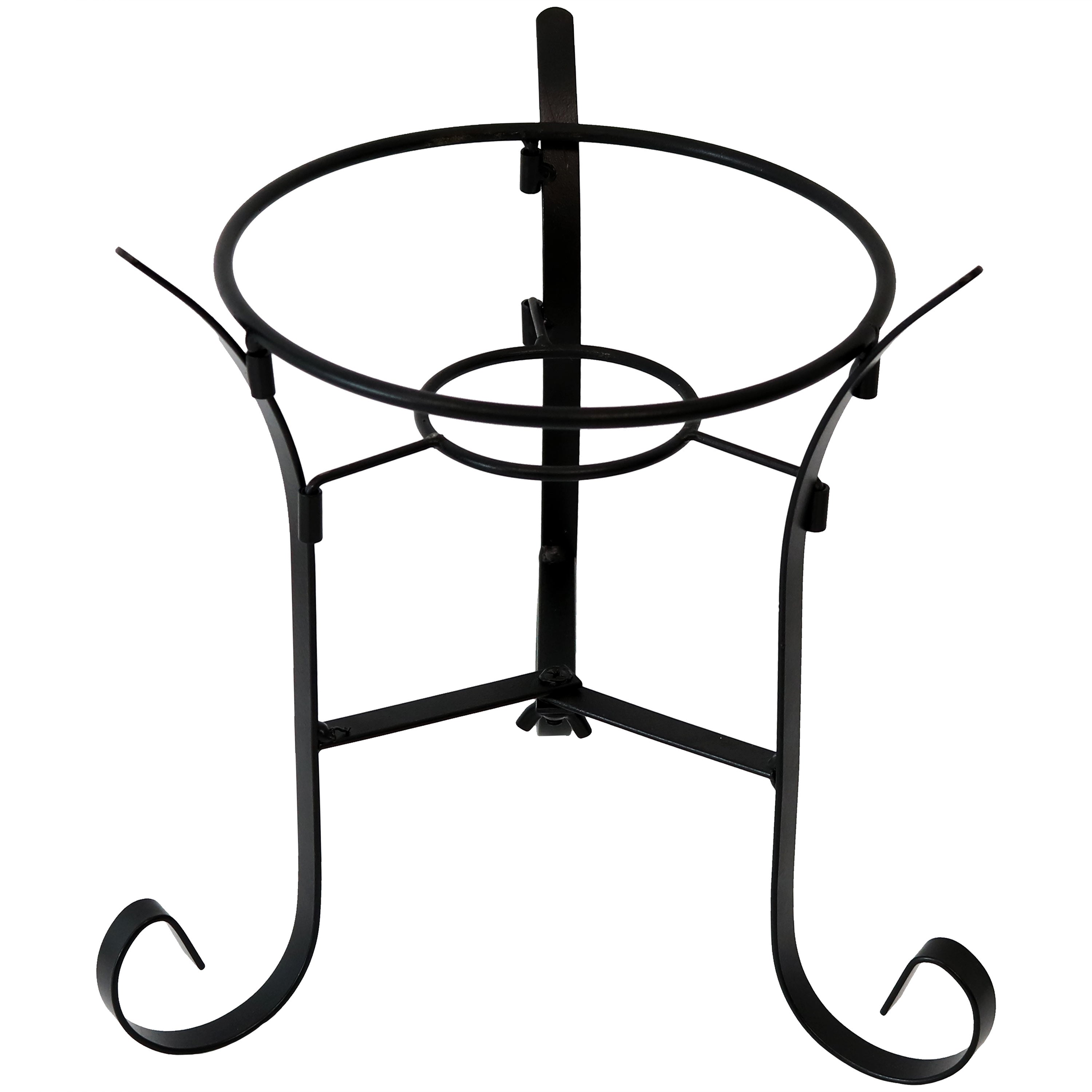  Sunnydaze Decor Steel Scroll Gazing Ball Stand for 10