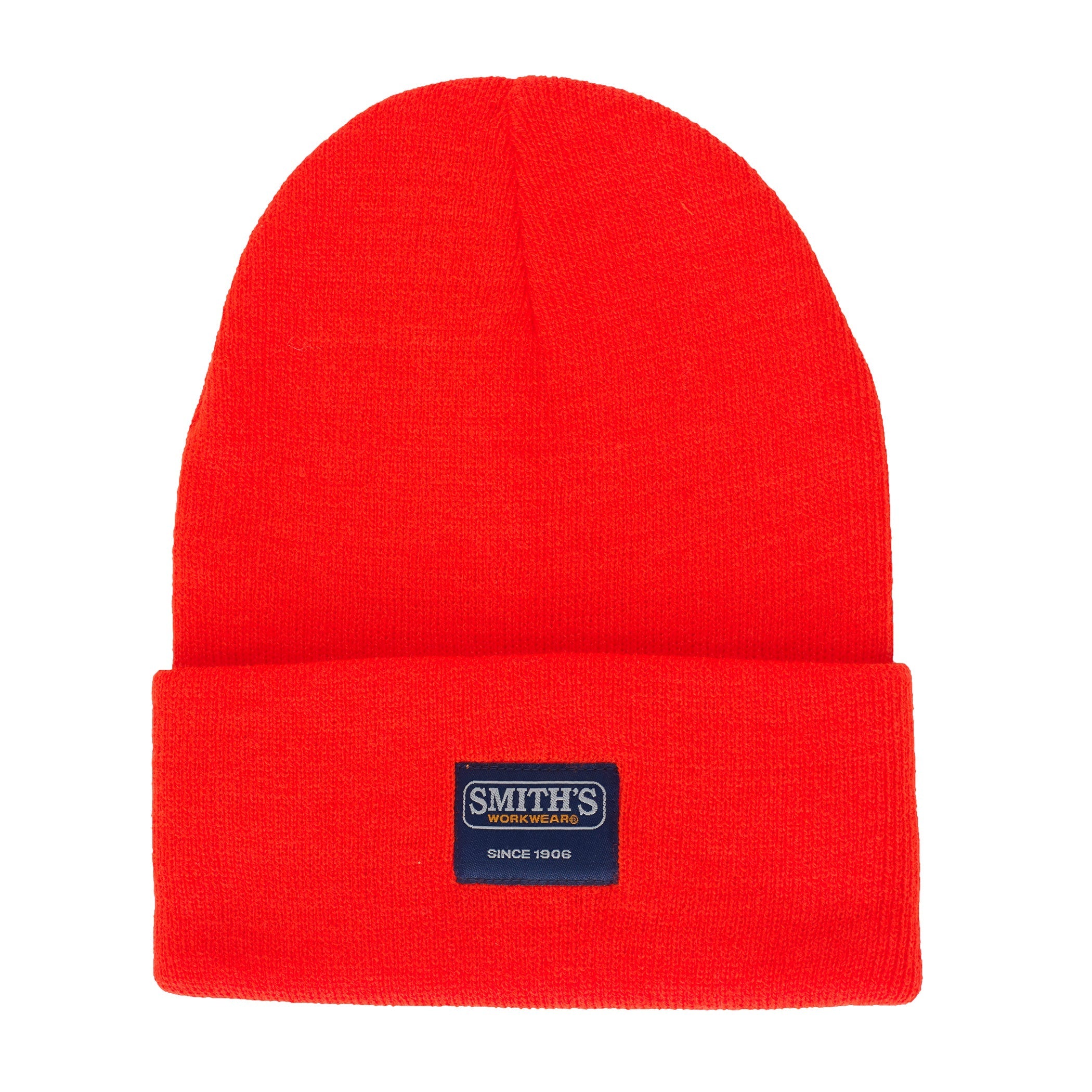  Smith's Workwear Pull-On Knit Hat - Laser Orange - Bonton