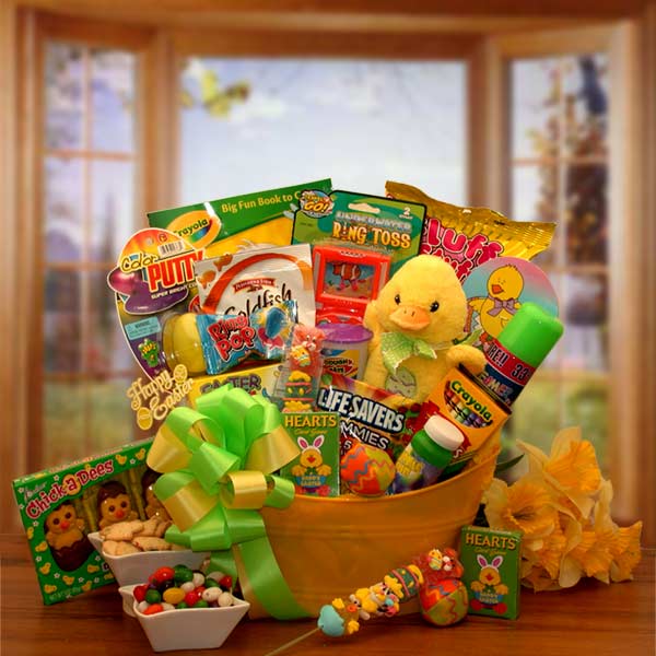  GBDS Easter Sunshine Little Duckling Gift Pail- Easter Basket for child - Multi - Bonton