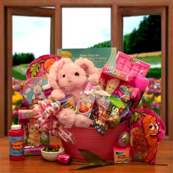  GBDS Hunny Bunnies Easter Activity & Treats Pail- Easter Basket for child - Multi - Bonton