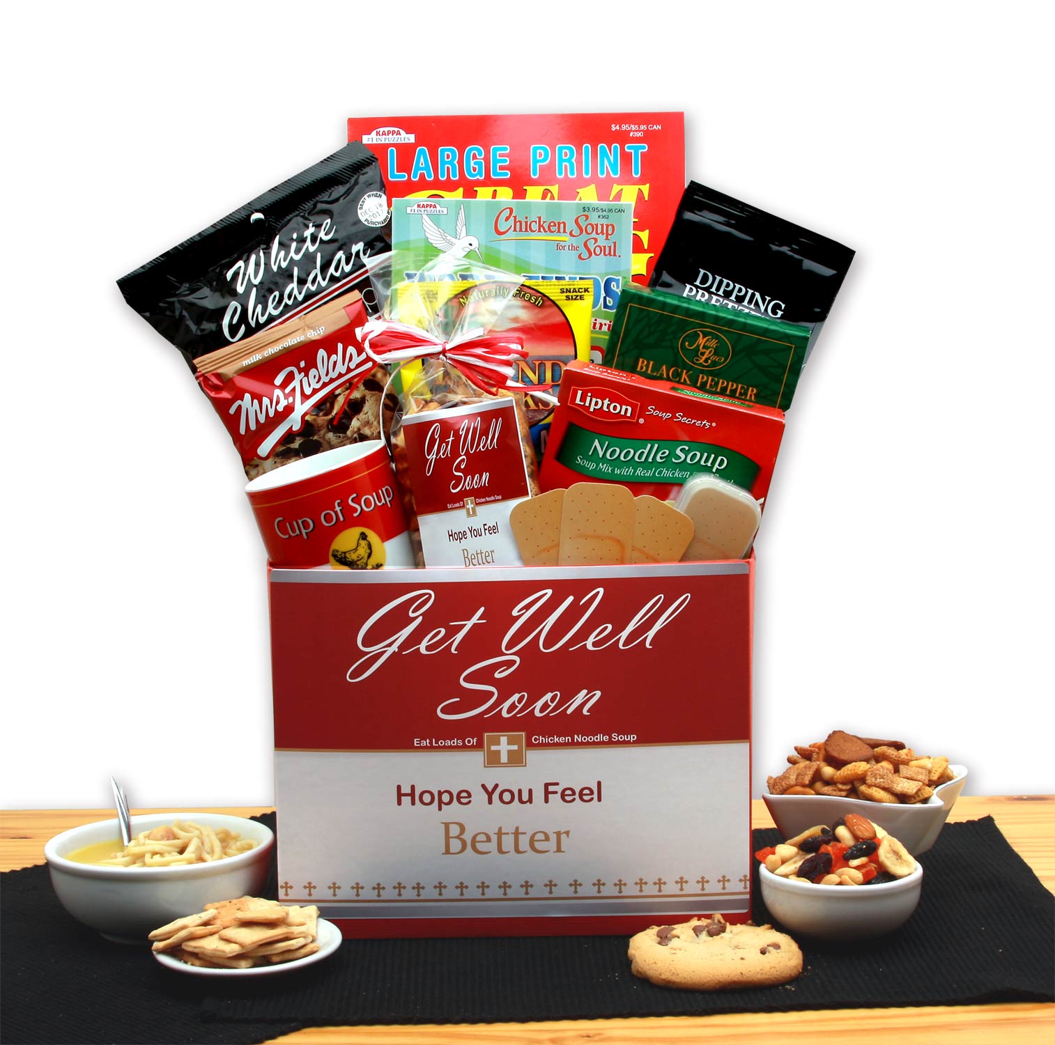  GBDS Chicken Noodle Soup Get Well Gift Box - get well soon basket - get well soon gifts for women - get well soon gifts for men - Multi - Bonton