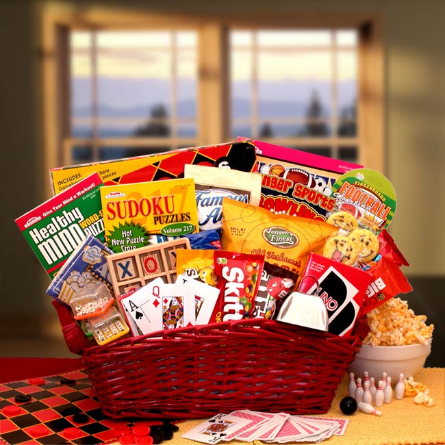  GBDS Fun & Games Gift Basket - get well soon basket - get well soon gifts for women - get well soon gifts for men - Multi - Bonton