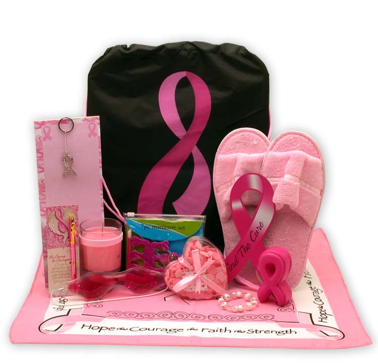  GBDS Show You Care-Be Aware Breast Cancer Gift tote - spa baskets for women gift - cancer gift - Multi - Bonton