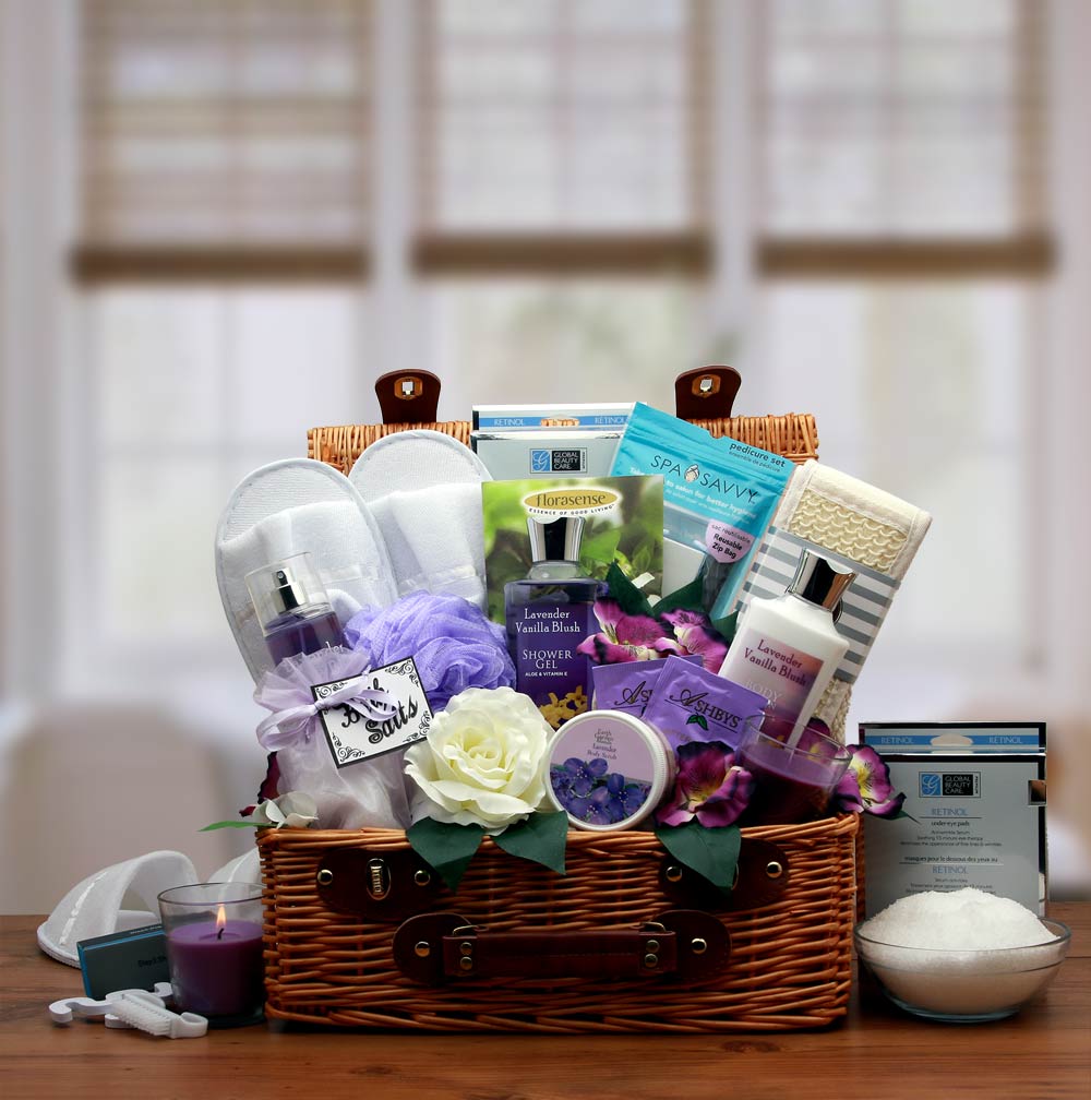  GBDS Lavender Spa Gift Hamper- spa baskets for women gift - Multi - Bonton