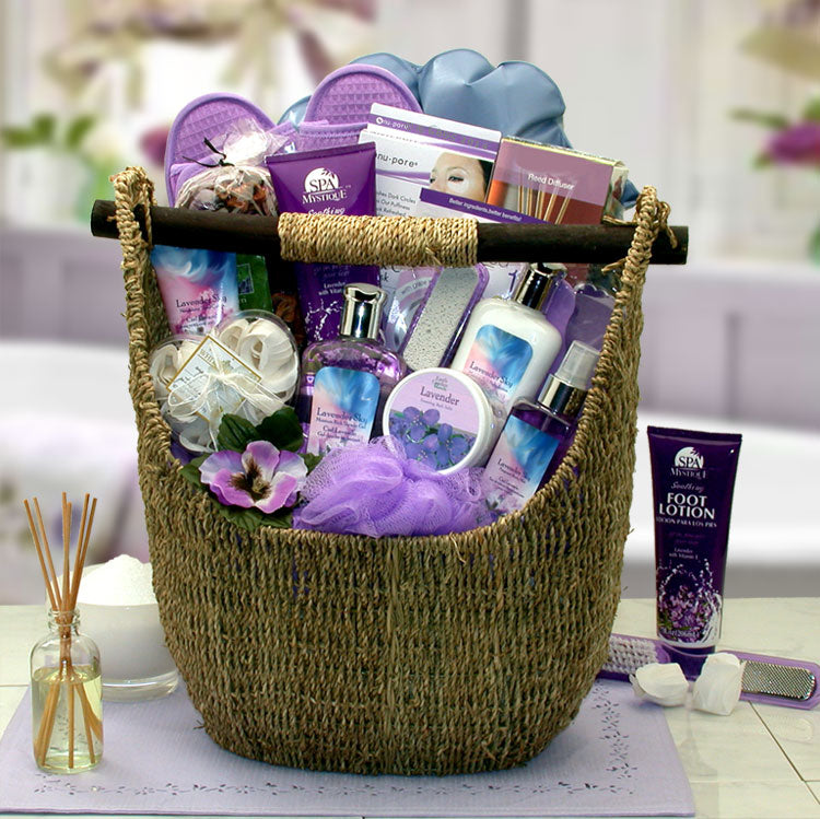  GBDS Lavender Sky Ultimate Bath & Body Tote - spa baskets for women gift - Multi - Bonton