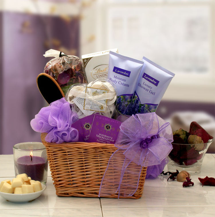  GBDS Lavender Relaxation Spa Gift Basket - spa baskets for women gift - Multi - Bonton