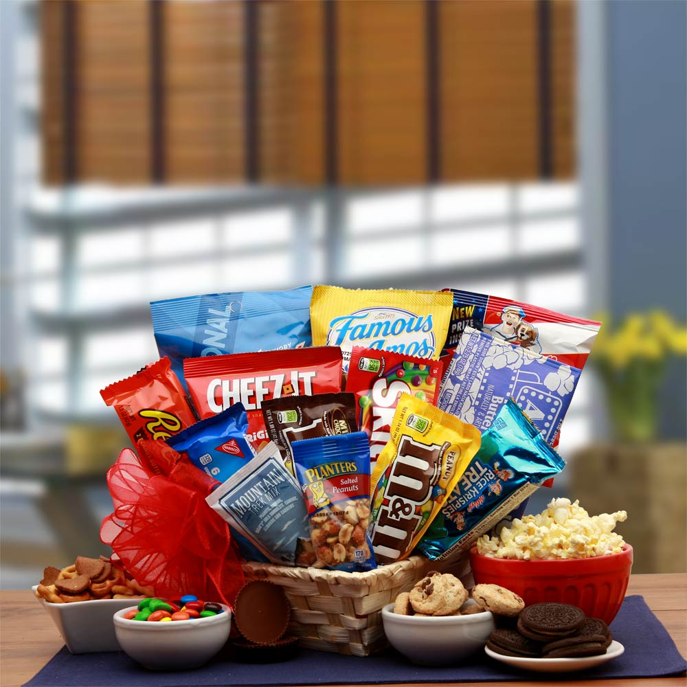  GBDS Favorite Snacks Gift Basket - snack gift basket - Multi - Bonton