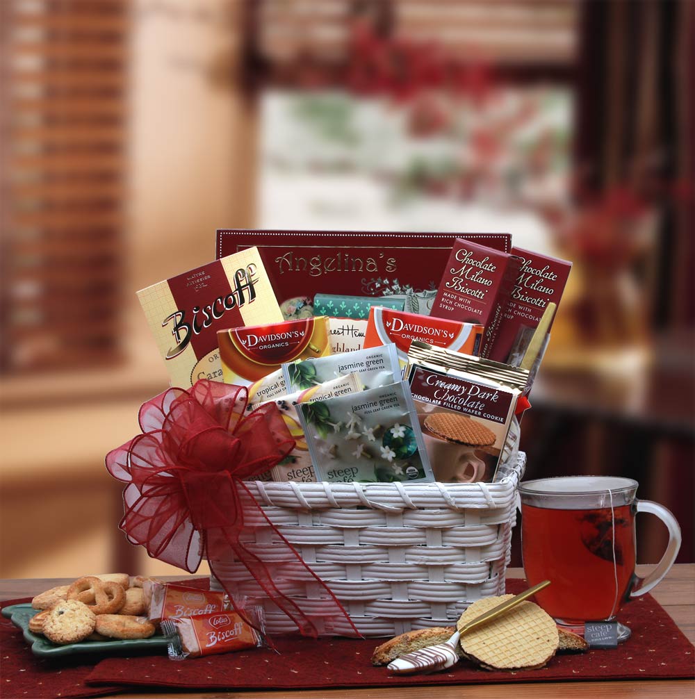  GBDS Tea Time Gift Basket - tea gift basket - Multi - Bonton