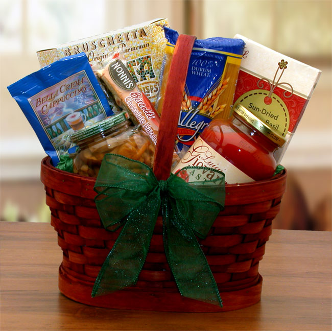  GBDS Mini Italian Dinner For Two Gift Basket - italian dinner gift basket - Multi - Bonton