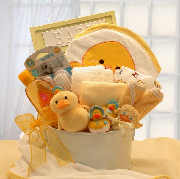  GBDS Bath Time Baby New Baby Basket - Yellow - baby bath set -  new baby gift basket - baby gift baskets - baby shower gifts - Multi - Bonton