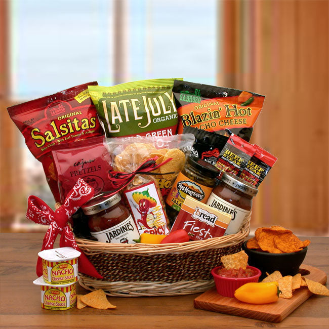  GBDS A Little Spice Gourmet Salsa & Chips Gift Basket - Salsa gift basket - Multi - Bonton