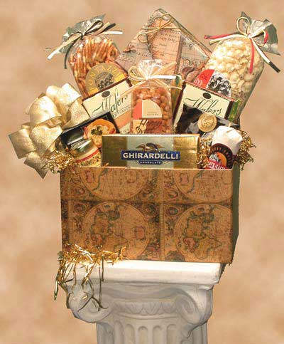  GBDS Classic Globe Gift Box - food gift basket - Multi - Bonton