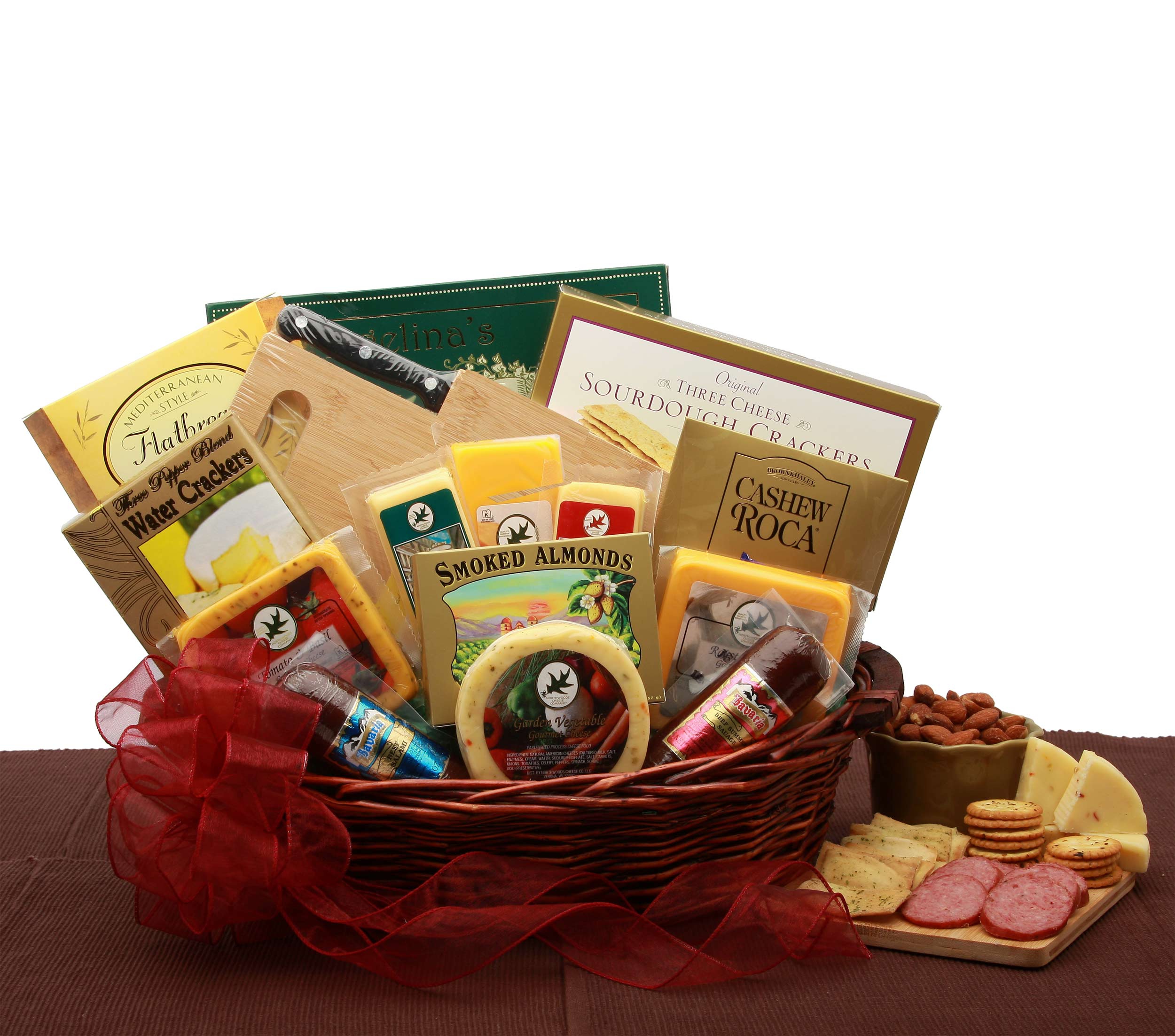  GBDS Fancy Favorites Gourmet Gift Basket - meat and cheese gift baskets - Multi - Bonton