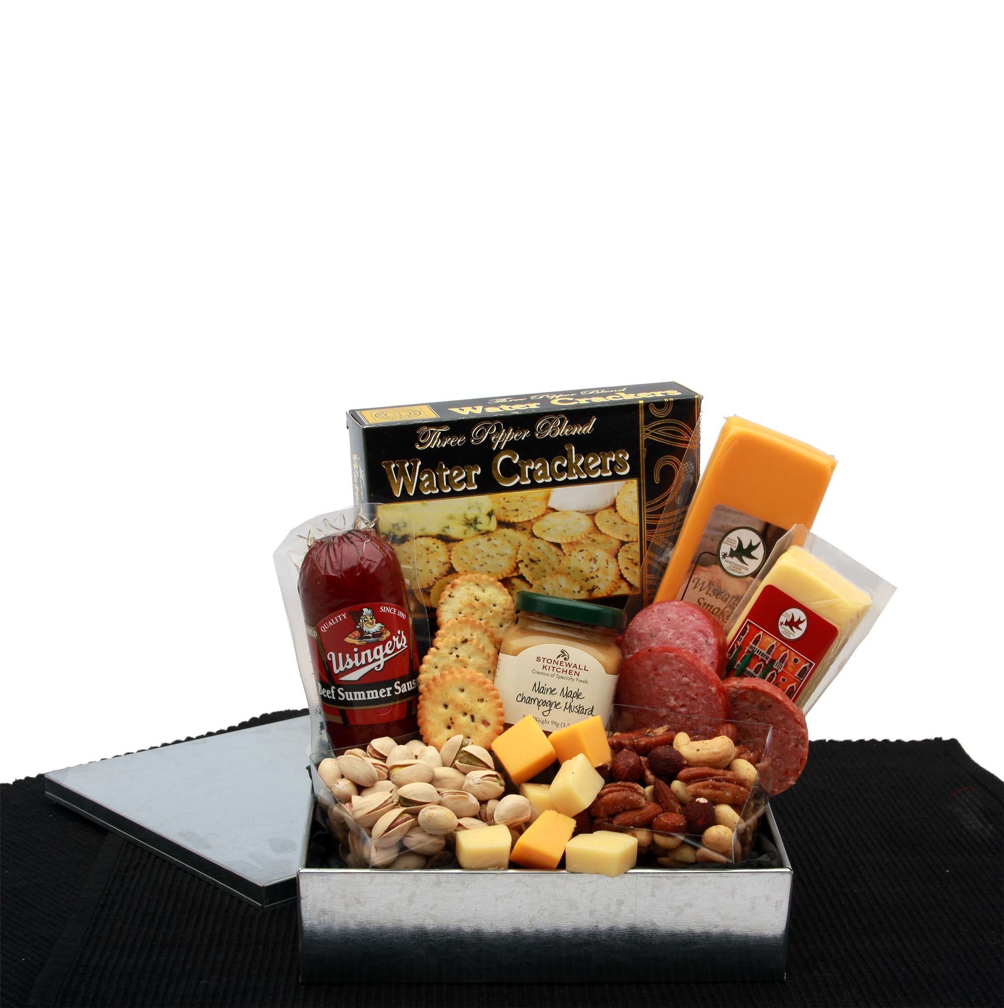  GBDS Gourmet Sausage & Cheese Snack Sampler - meat and cheese gift baskets - Multi - Bonton