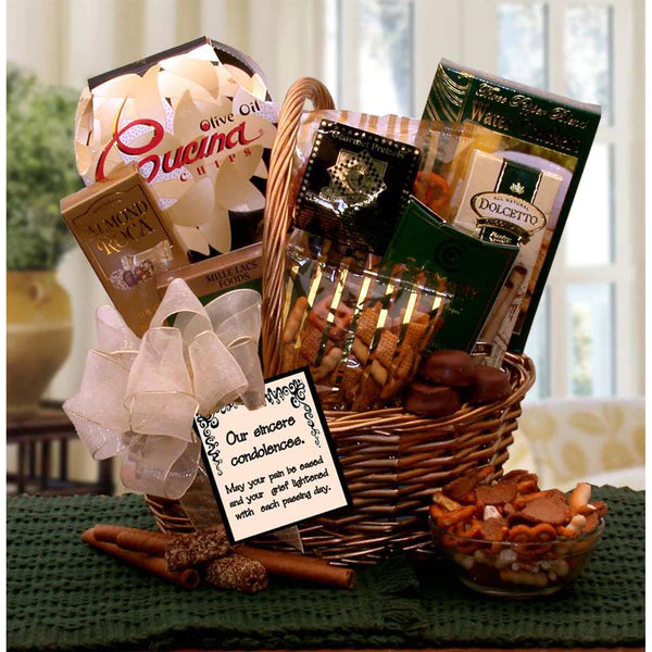  GBDS With Our Sincere Condolences Gift Basket - sympathy gift baskets - sympathy baskets - condolences gift basket for loss - Multi - Bonton