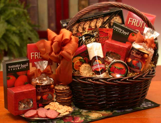  GBDS A Grand World Of Thanks Gourmet Gift Basket- corporate gift - thank you gift - Multi - Bonton