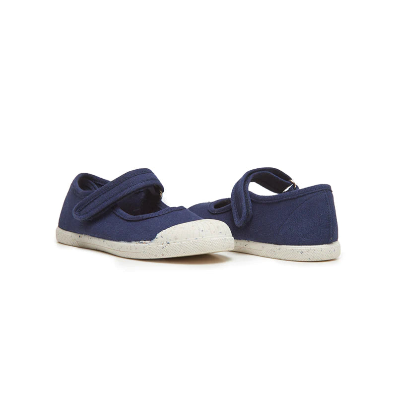  Childrenchic ECO-friendly Canvas Mary Jane Sneakers - Navy - Bonton