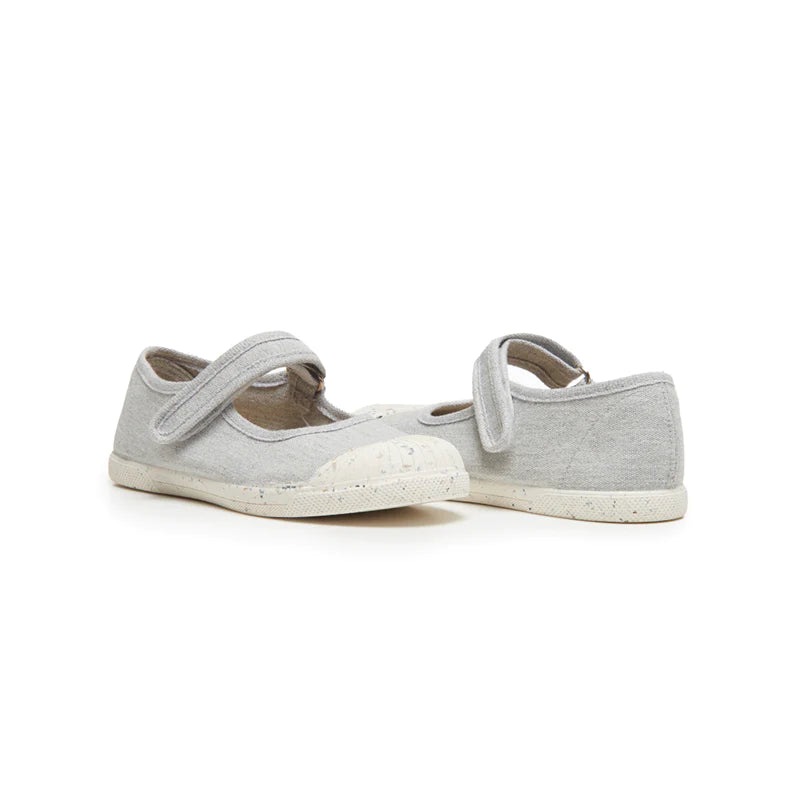  Childrenchic ECO-friendly Canvas Mary Jane Sneakers - Grey - Bonton