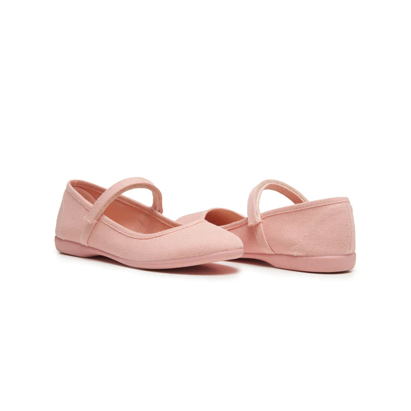  Childrenchic Eco-Friendly Classic Canvas Mary Janes - Salmon - Bonton