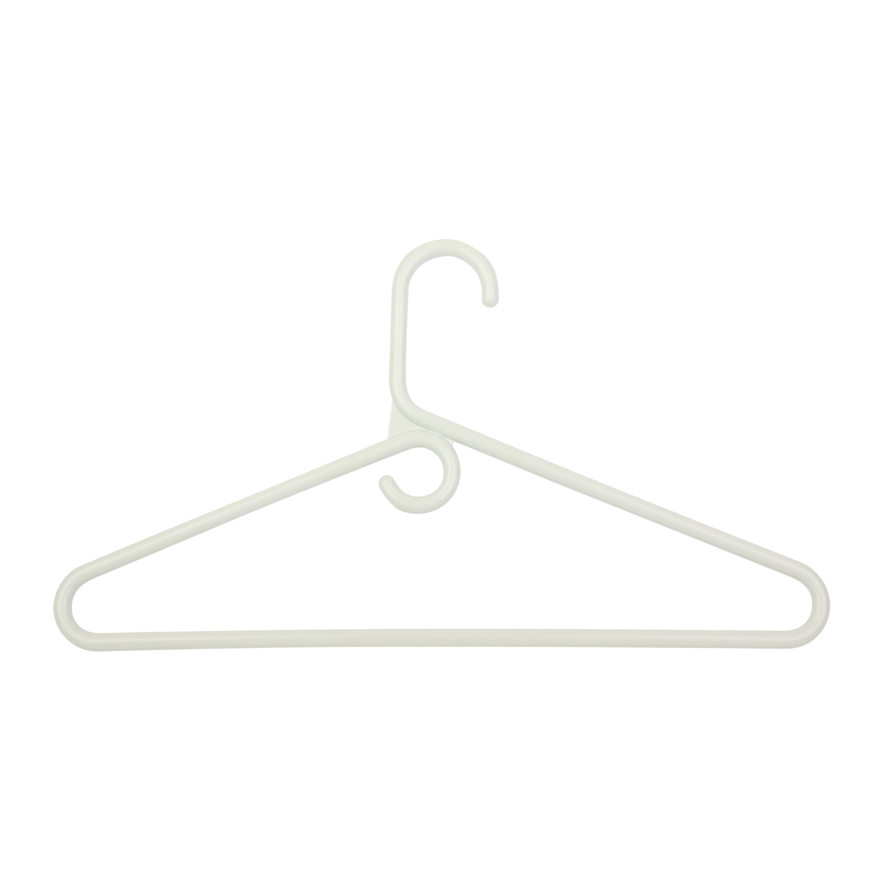  Honey-Can-Do Heavy-duty Tubular Hangers, 18 Pack - White - Bonton