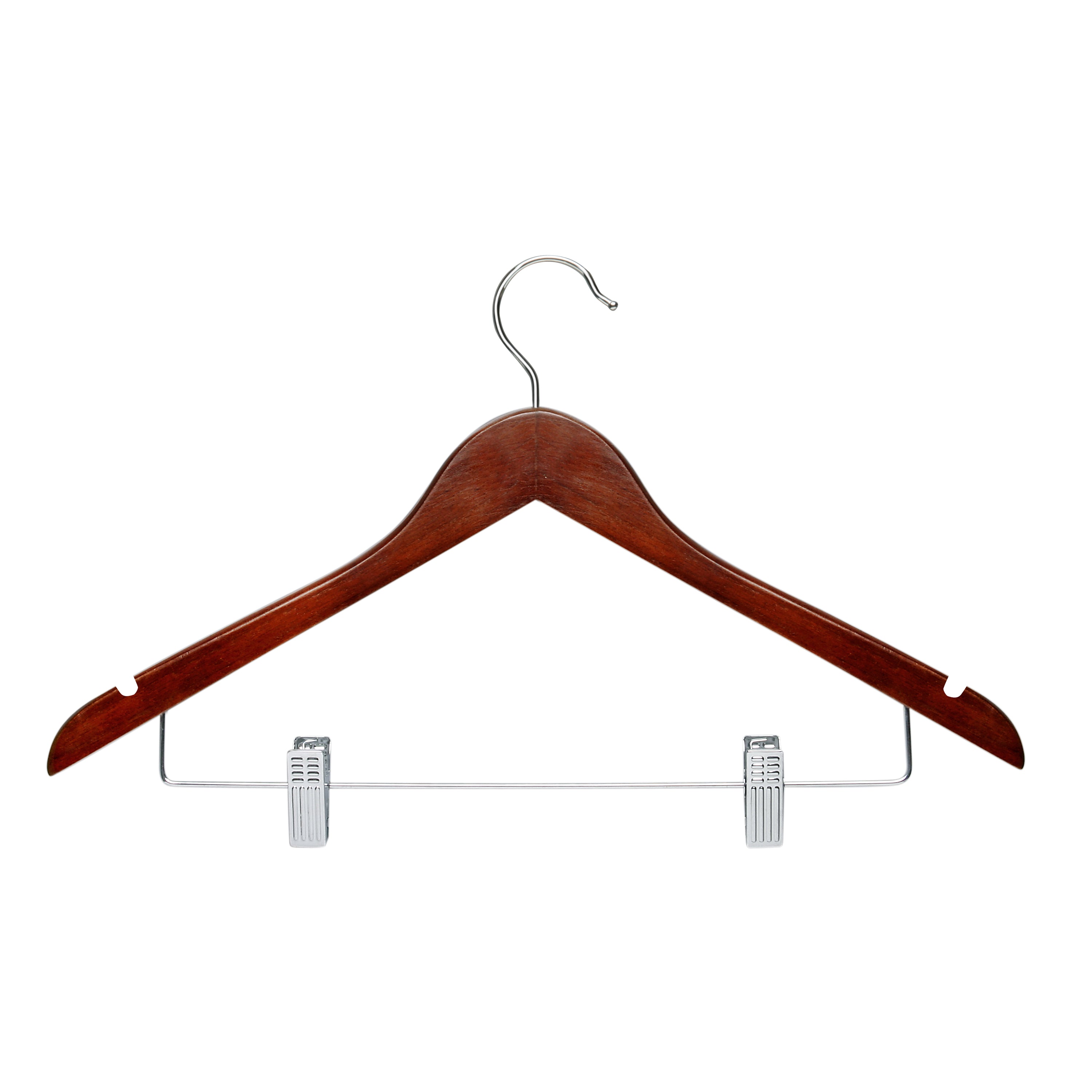  Honey-Can-Do Cherry Wood Suit Hangers, 12 Pack - Natural - Bonton