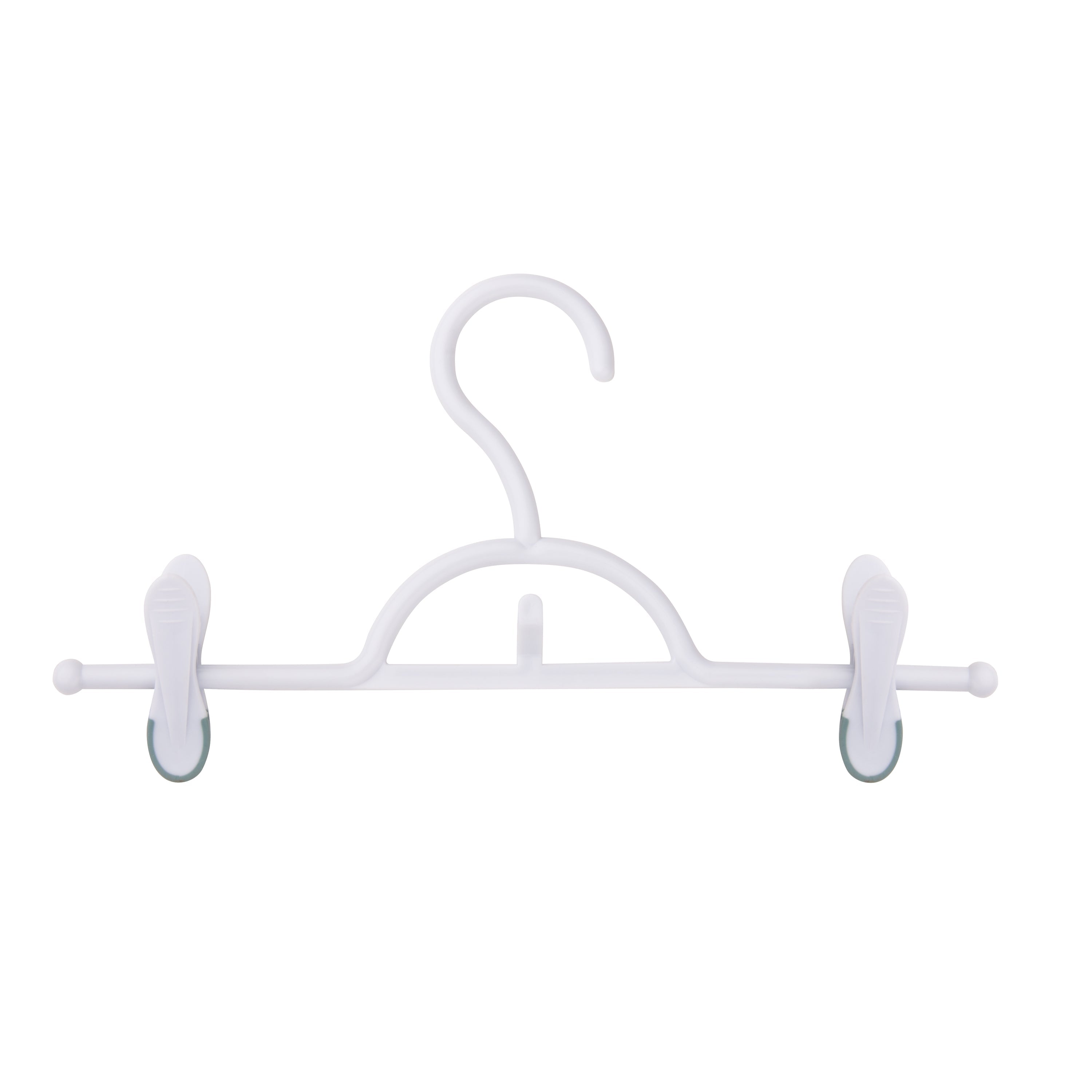  Honey-Can-Do Soft Touch Pant Hangers, 12-Pack - White - Bonton