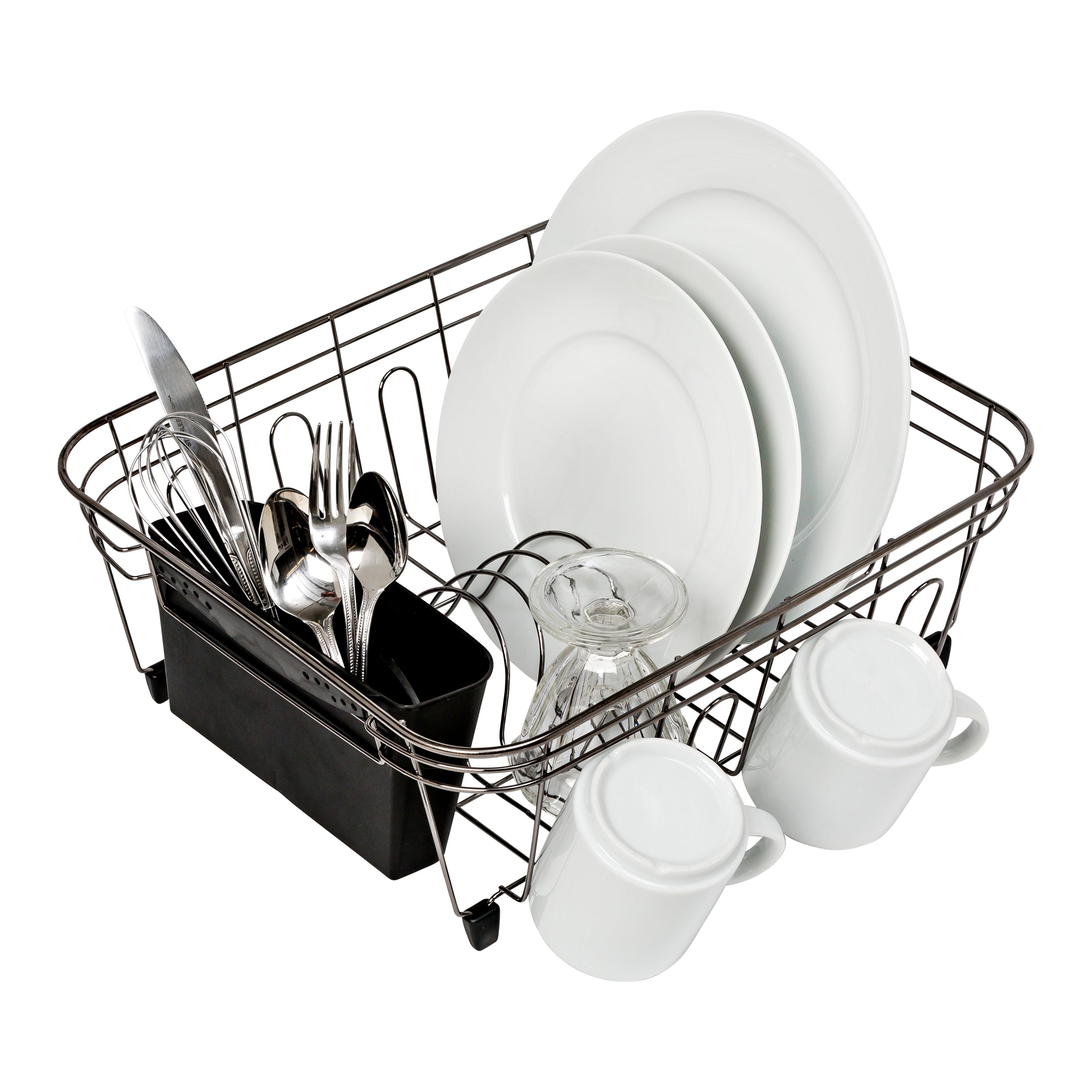  Honey-Can-Do Small Dish Drying Rack - Black - Bonton