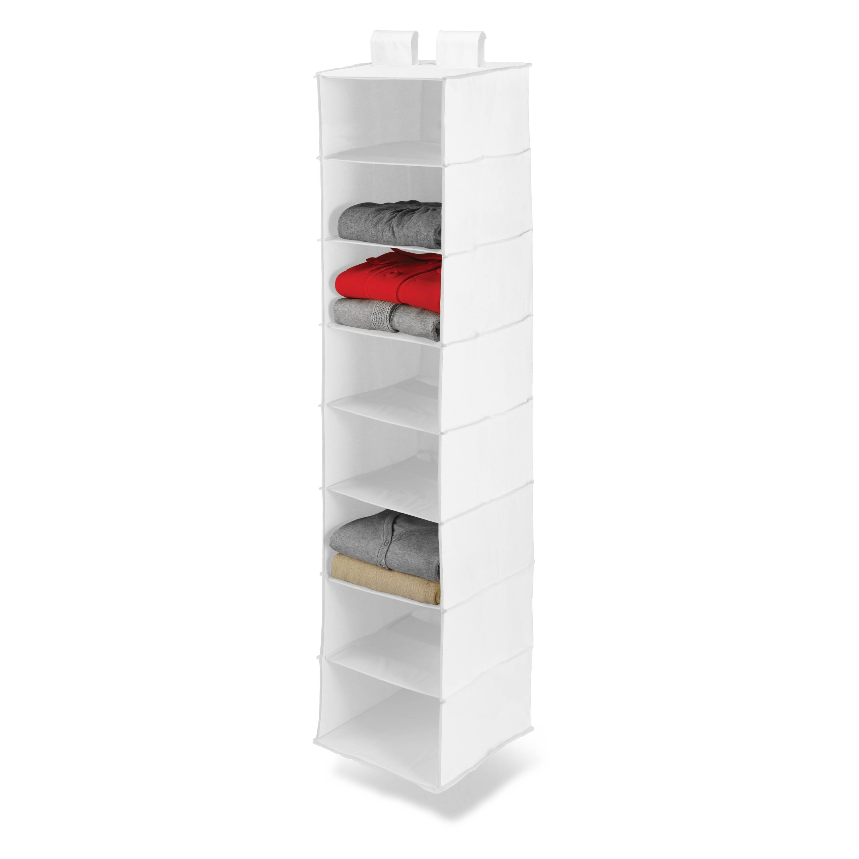  Honey-Can-Do 8 Shelf Hanging Closet Organizer - White - Bonton