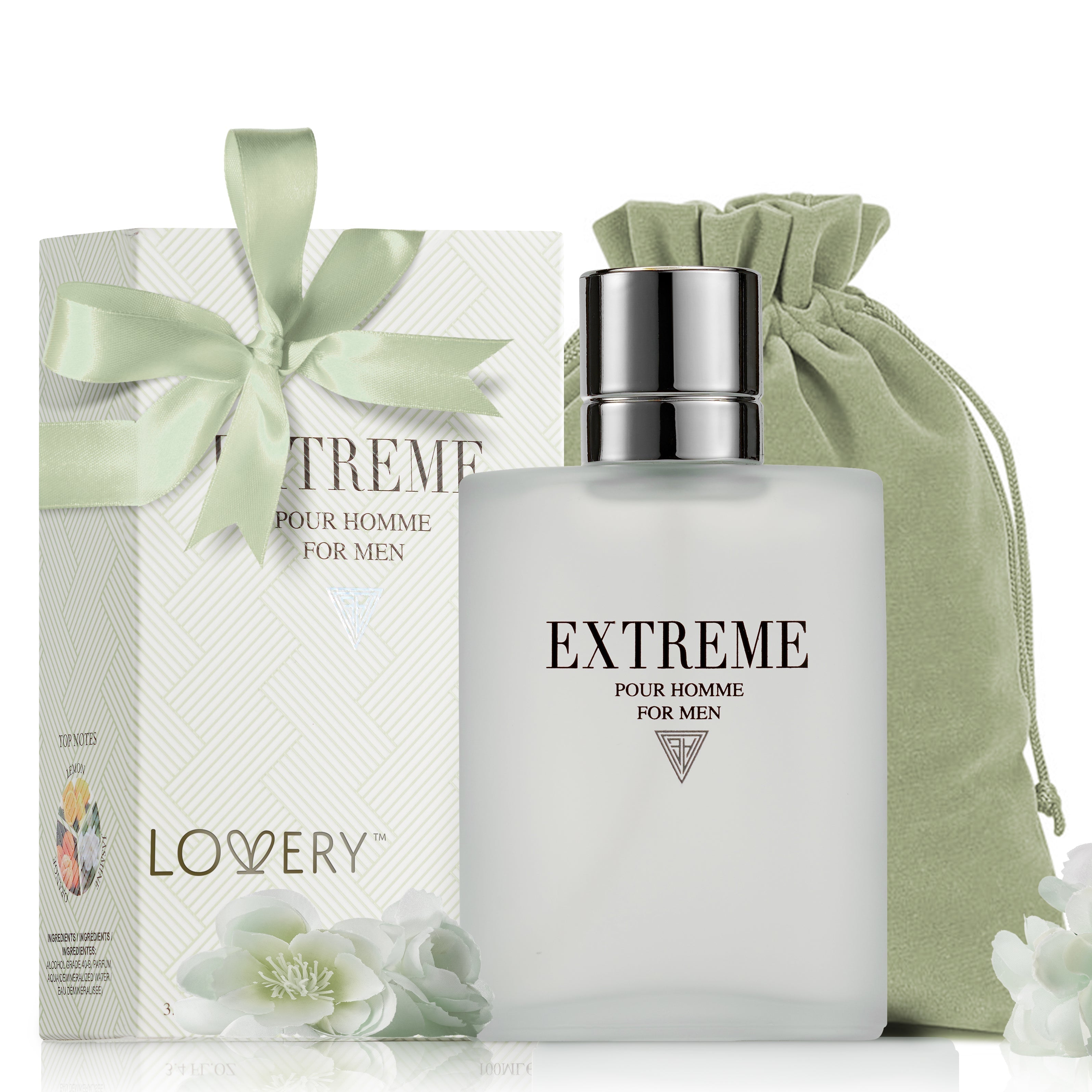  Lovery Menâ€™s Extreme 3.4oz Perfume Spray Gift Set - Silver - Bonton