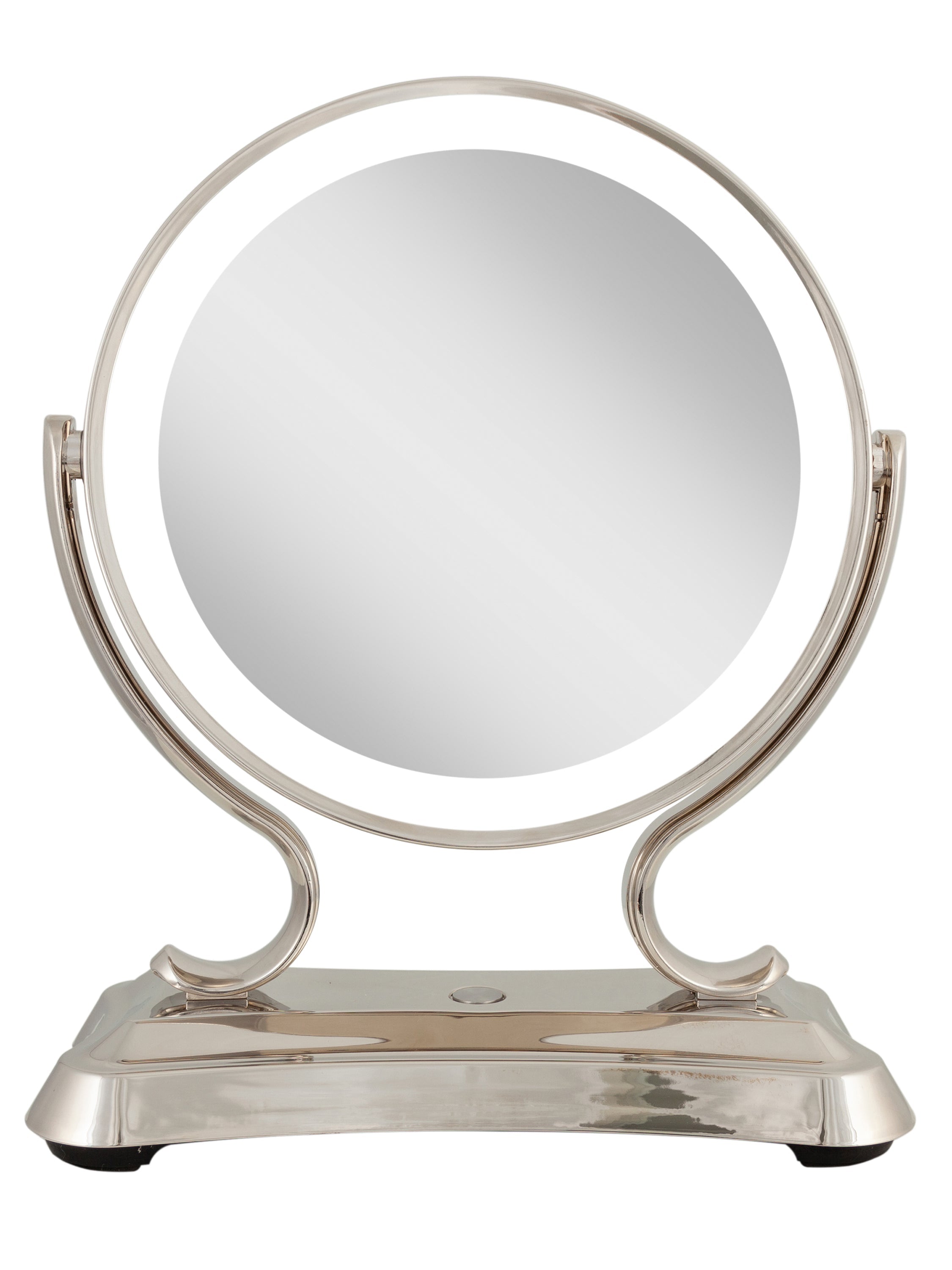  Zadro Glamour LED Lighted Makeup Mirror with 5X/1X Magnification - Polished Nickel - Bonton